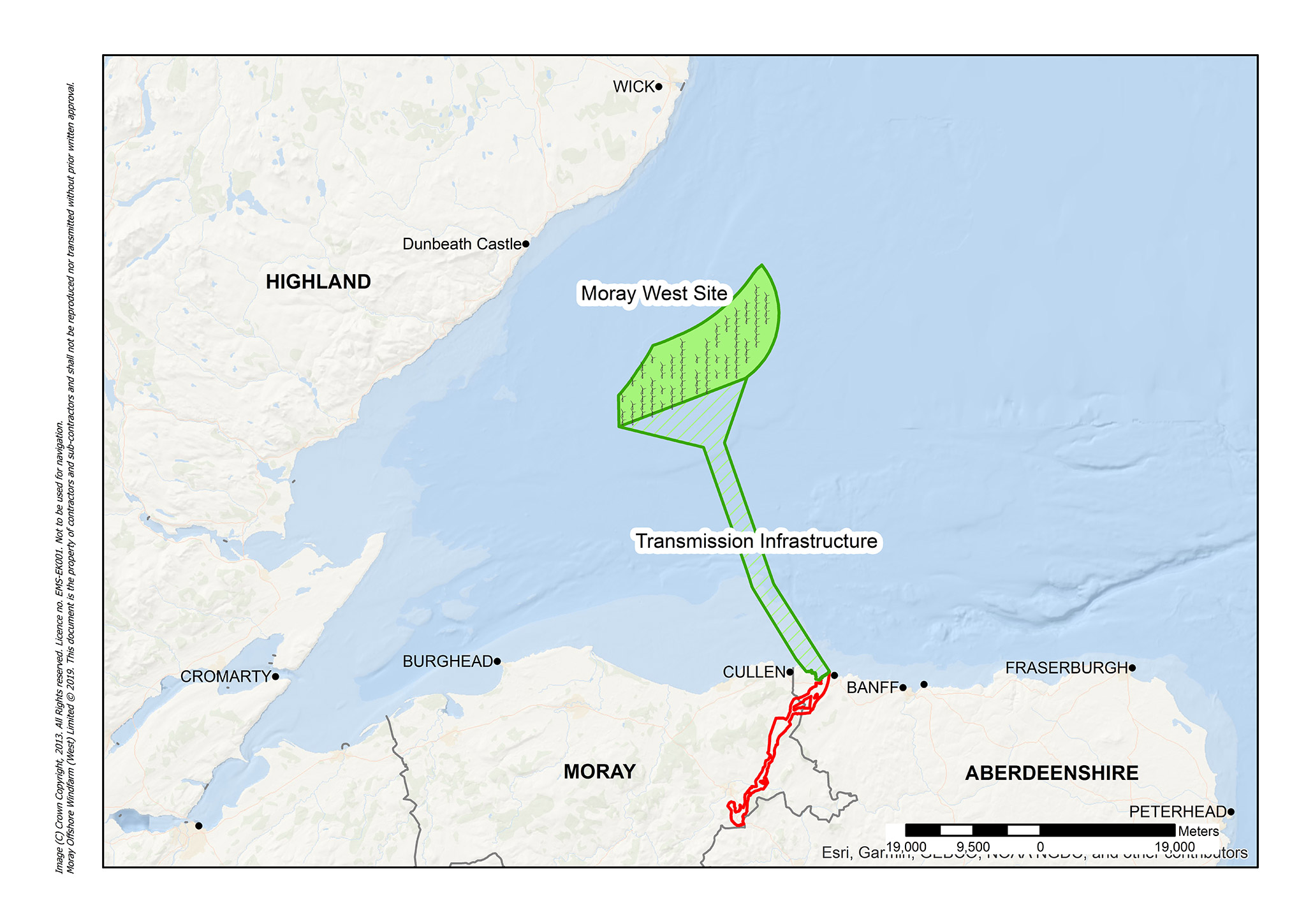 Moray West Site in the Moray Firth