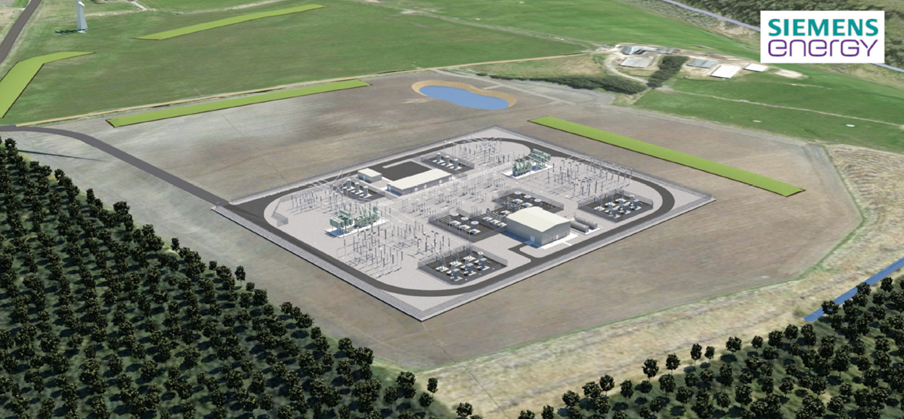 Visualisation of the Whitehillock substation from the north west.png